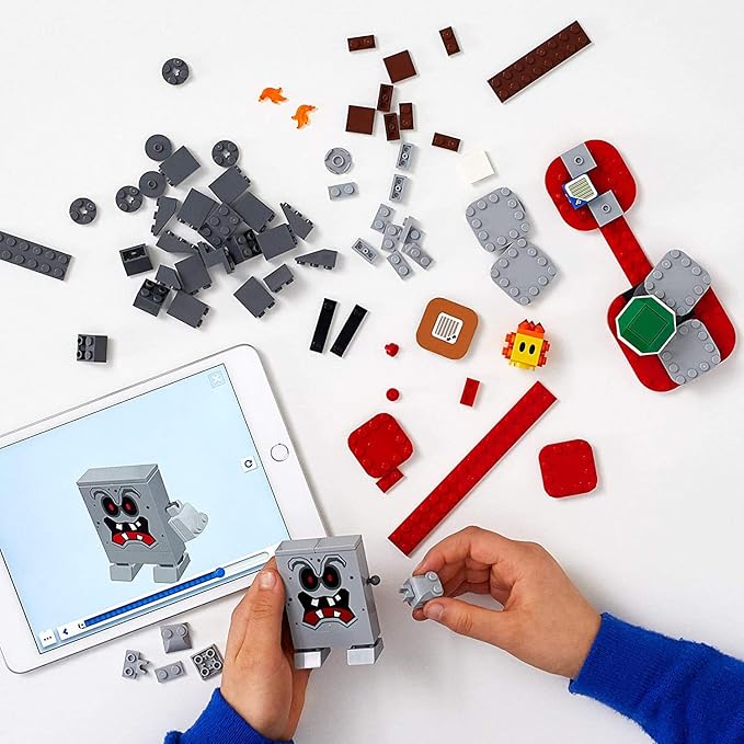 LEGO Super Mario Whomp’s Lava Trouble Expansion Set 71364 Building Kit; Toy for Kids to Enhance Their Super Mario Adventures with Mario Starter Course (71360) (133 Pieces)