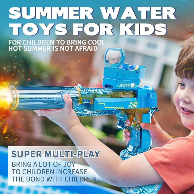 Electric Water Gun, Water Guns for Adults, Large Capacity High Powered Squirt Electric Water Gun, Range 28-32 FT, Summer Water Pistol Toys for Pool Party Beach Outdoor