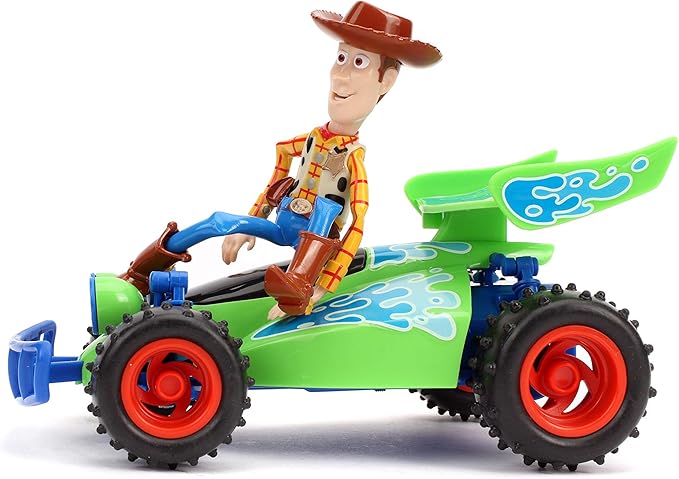Jada Toys Jada Disney Pixar Toy Story 4 Turbo Buggy W/Woody Radio Control Vehicle, 2.4 Ghz, 1: 24