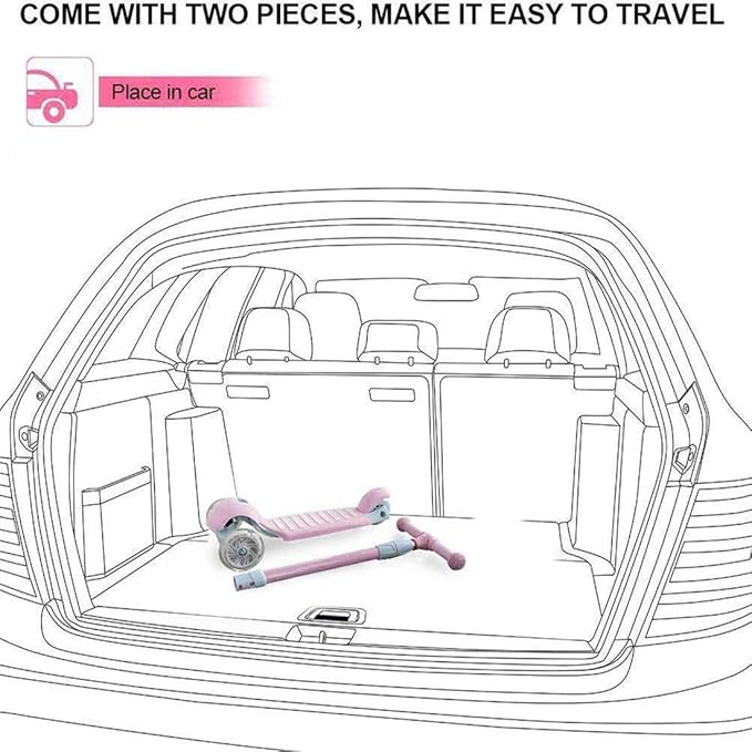 67i Scooter for Kids 3 Wheel Scooter Kids Kick Scooter for Toddler Girls Boys Scooter with Adjustable Height and Light-Up Wheels Scooter for Children Ages 3-12