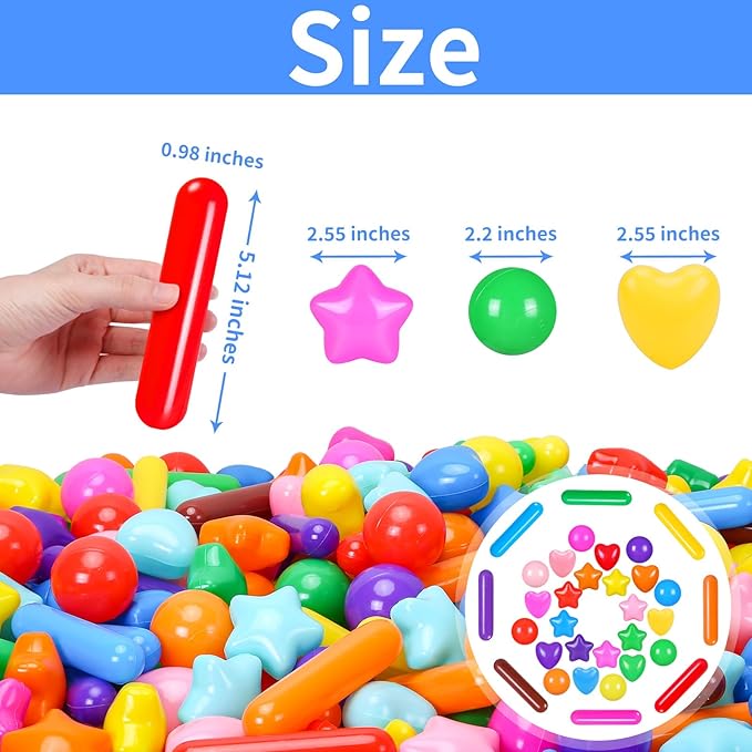 STARBOLO Ball Pit Balls for Toddlers - Colorful 150 Ball Pit Balls Crush Proof Plastic Toy Balls for Toddlers Ball Pits, Ball Pit Play Tent, Baby Pool Water Toys(Rainbow Colors)