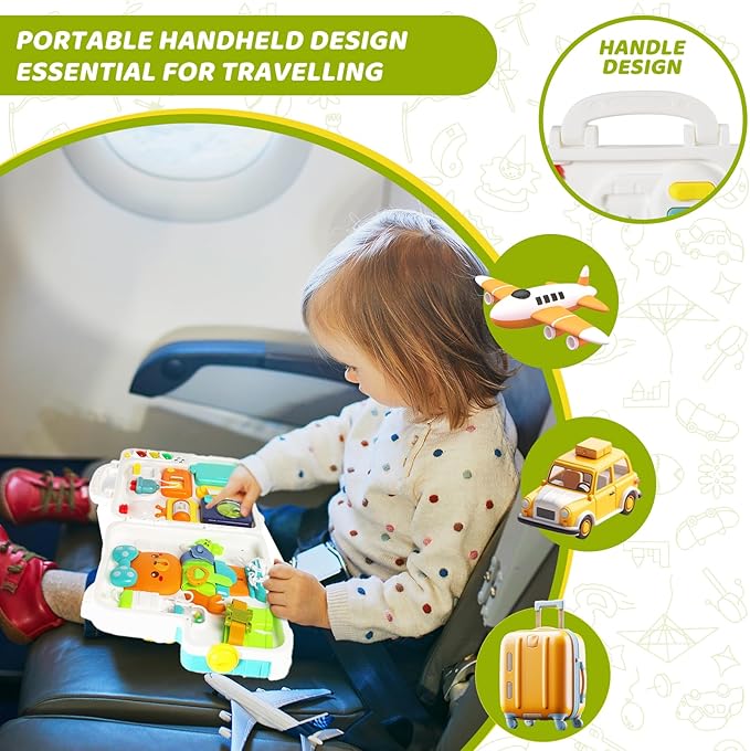 Montessori Toys for 1 Year Old,Baby Busy boardsensory for Toddlers 1-3,BabyEducational Learning 12-18 Months, Plane for Toddlers for one Year Old Boys and Girls Birthday Gifts