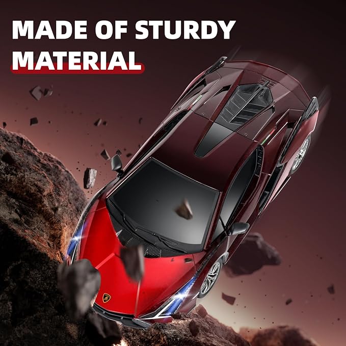 MIEBELY Lamboghini RC Car - 1:24 Scale Lambo Toy Car 3.7V 500mAh, Sián Fast Remote Control Car for Boys 8-12, Rc Race Car Model Birthday Gifts for Kids Adults Boys Girls Age 6-12 Year Old