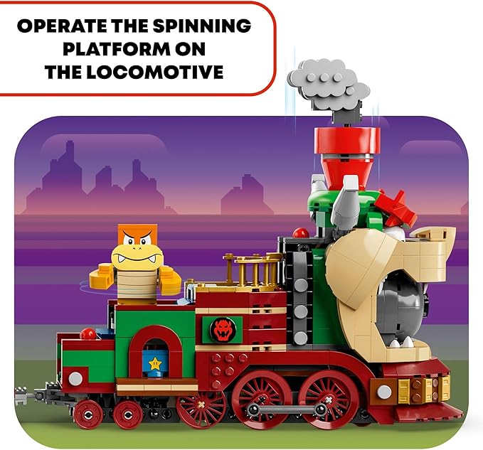 LEGO Super Mario The Bowser Express Train Toy Playset, Includes a Hammer Bro, a Boom Boom, 2 Goombas and 2 Para-Biddybuds, Nintendo Birthday Gift for Boys, Girls and Gamers, Mario Toys for Kids, 71437