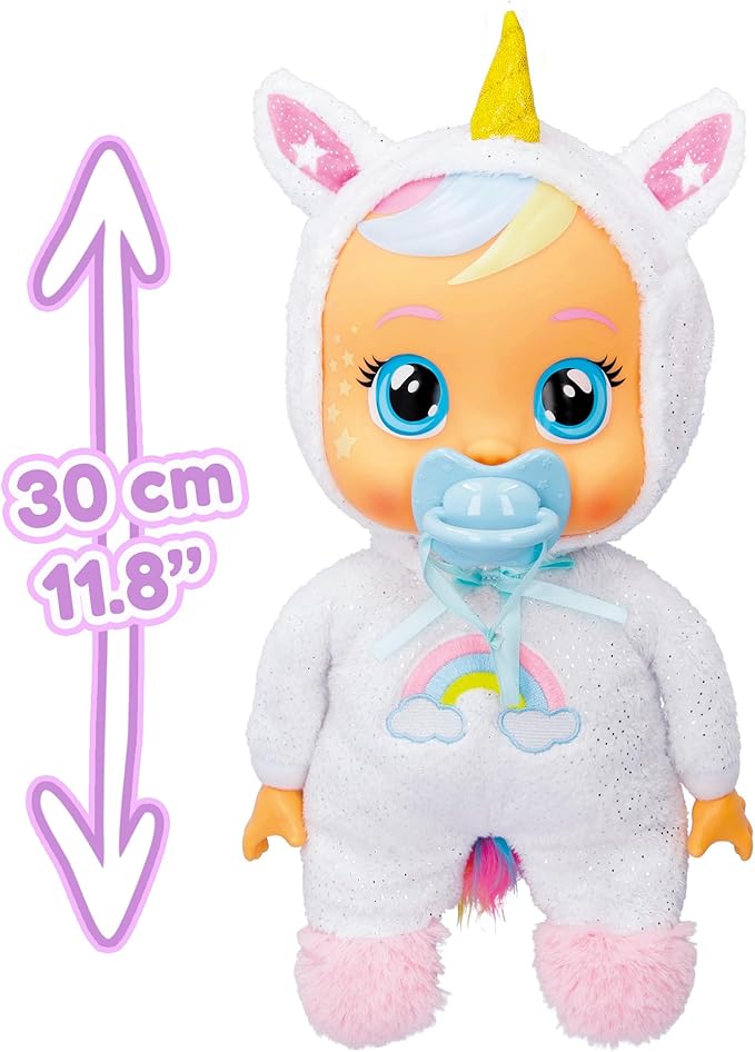 Cry Babies Goodnight Dreamy - Sleepy Time Baby Doll with LED Lights, for Girls and Boys Ages 18M and Up, Multicolor