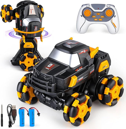Transform Remote Control Car 1:16 Scale Transforming Remote Control Cars Toy for Kids 2.4Ghz 360° Rotating RC Stunt Rc for Boys Stunt Toy Car for Kids Age 3-5 5-7 4-6 6-8 8-12