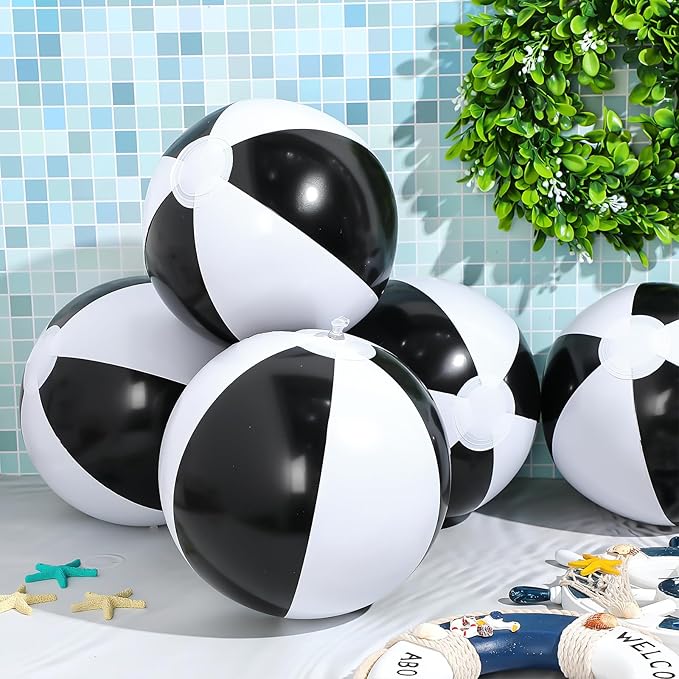 Zhanmai 60 Pack 12 Inch Inflatable Beach Balls Bulk for Party Favors for Boys and Girls Pool Beach Ball Water Game Toys Birthday Decorations(Fresh Color)
