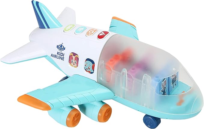 Flybar Kidian Toy Airplane – Interactive Airplane Toy, Toddler Airplane, Airplane Toys for 3 Year Old Kids, Airplane Toy for Boys and Girls