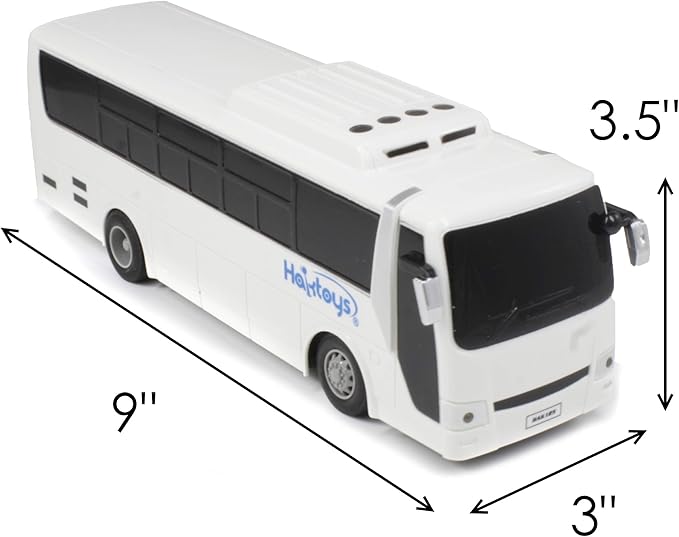 Haktoys RC Remote Control Bus Radio Control High Speed Toy Vehicle Series with Headlights and Taillights | Great Present for Kids, Boys & Girls
