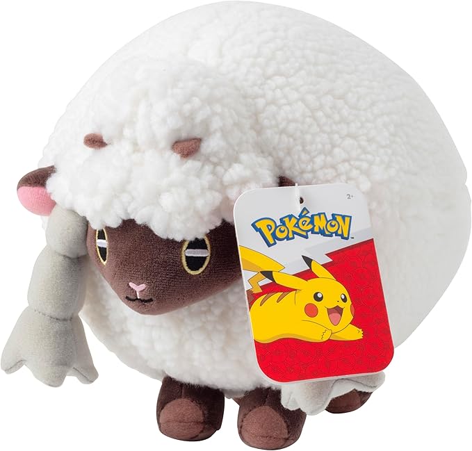 Pokémon 8" Wooloo Plush - Sword and Shield - Officially Licensed - Authentic Soft Stuffed Animal Toy Sheep Figure - Gift for Kids, Boys, Girls - 2+