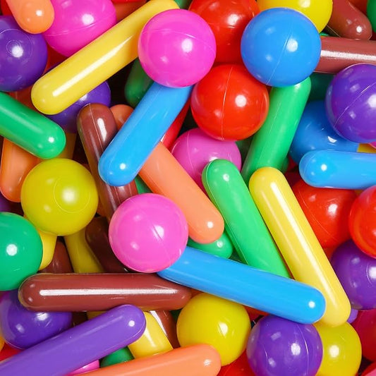 STARBOLO Ball Pit Balls for Kids- 120pcs Crush Proof Plastic Toy Balls for Toddler Ball Pit, Ball Pit Play Tent, Baby Pool Water Toys, Kiddie Pool, Party Decoration, Photo Props(8 Colors)