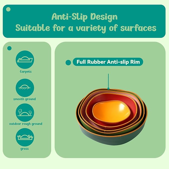 makarci stepping stones for kids, 10pcs preschool toys promoting balance coordination skills indoor or outdoor play obstacle courses also autism sensory products for toddlers