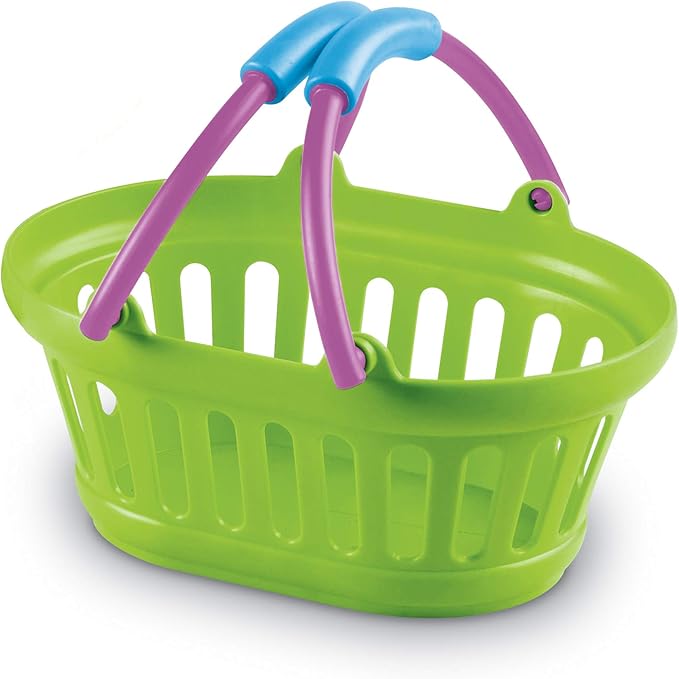 Learning Resources New Sprouts Stack of Baskets - 4 Pieces, Ages 18 mos+ Toddler Pretend Play Toys, Play Grocery Basket, Perfect for Easter Baskets