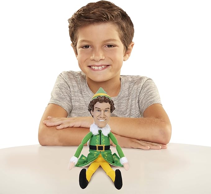 Jakks Holiday Elf Buddy The Elf Talking Plush with 15 Phrases Approximately 12-Inches in Height