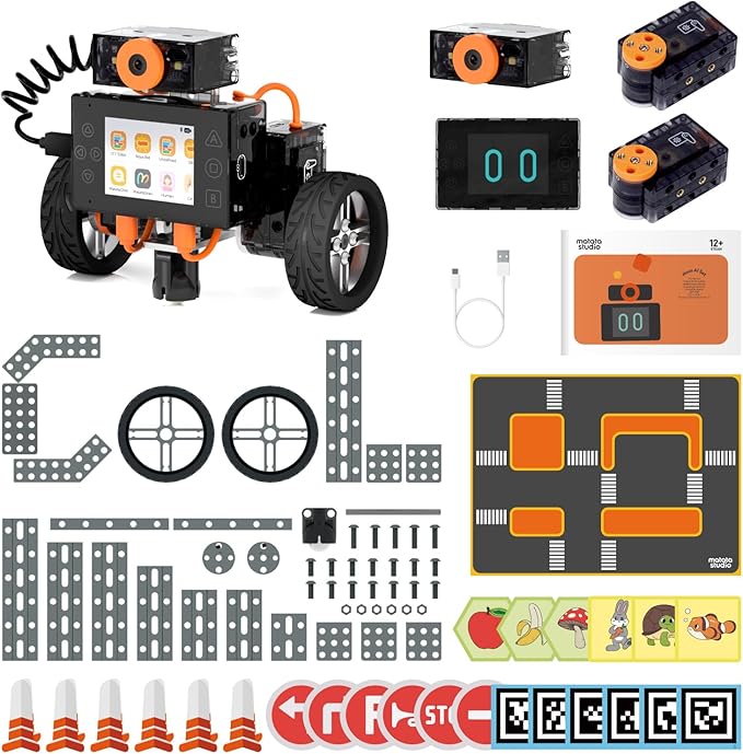 Nous AI Robot for Kids Ages 12+, STEM Coding Robot for Boys and Girls with Scratch & Python Programming, Robot Building Kit for Kids to Build Your Own AI Robot