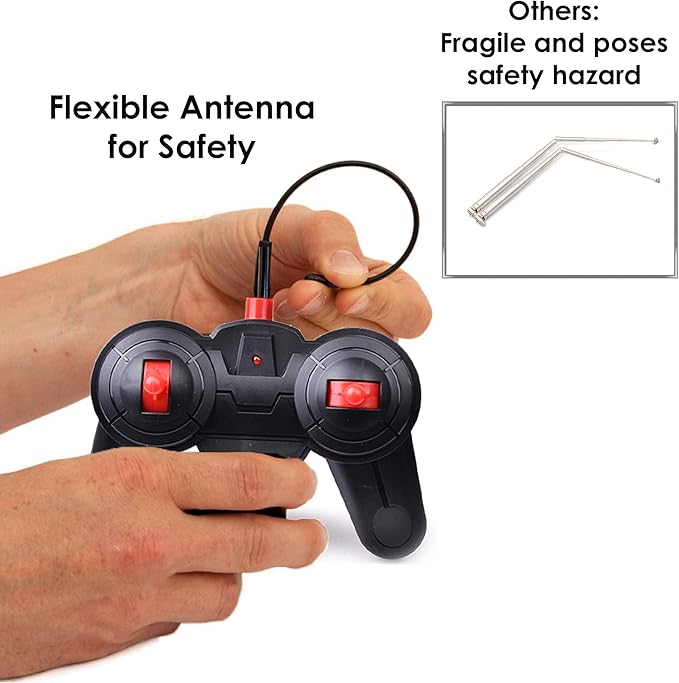 Haktoys RC Remote Control Bus Radio Control High Speed Toy Vehicle Series with Headlights and Taillights | Great Present for Kids, Boys & Girls