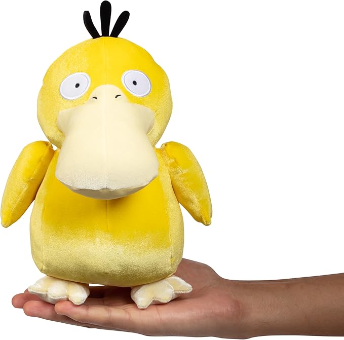 Pokémon 8" Psyduck Plush - Officially Licensed Velvet Edition - Authentic Quality Soft Stuffed Animal Toy Figure - Gift for Kids, Boys, Girls - 2+