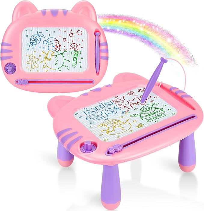 Toddler Toys,Toys for 1-2 Year Old Girls,Magnetic Drawing Doodle Board for Toddler 1-3,Learning Educational Baby Kids Toys for 18 Months 1 2 3 Year Old Girl,Girl Toys Christmas Birthday Gifts
