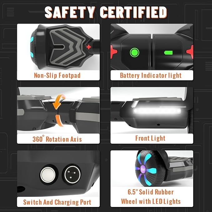 Scooter, Bluetooth Speakers and LED Light-Up Wheels, APP Control, Dual 250W Motors, 8.5 mph Max Speed & 8.5 Miles Max Range, Gifts for Kids Adults Girls Boys