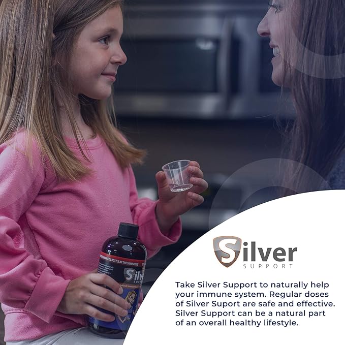 Nano Ionic Silver Technology - Liquid Immune Booster for All Ages and Pets - Cutting-Edge 10 ppm Formula Enhances Wellness - 32oz