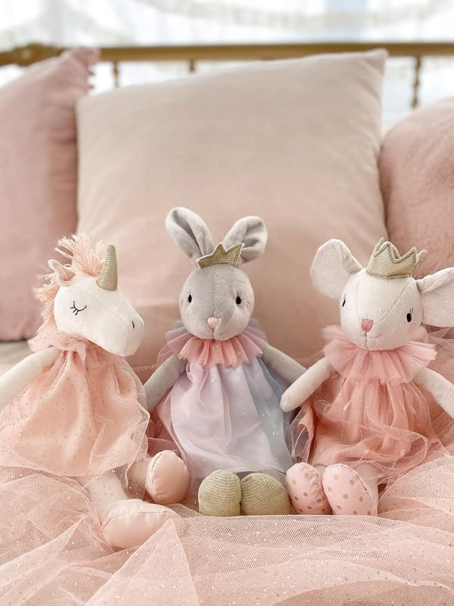 MON AMI Unicorn Stuffed Doll – 12” White, Soft & Cuddly Stuffed Plush Animal, Unicorn for Girls, Kids, Use as Toy or Room Decor