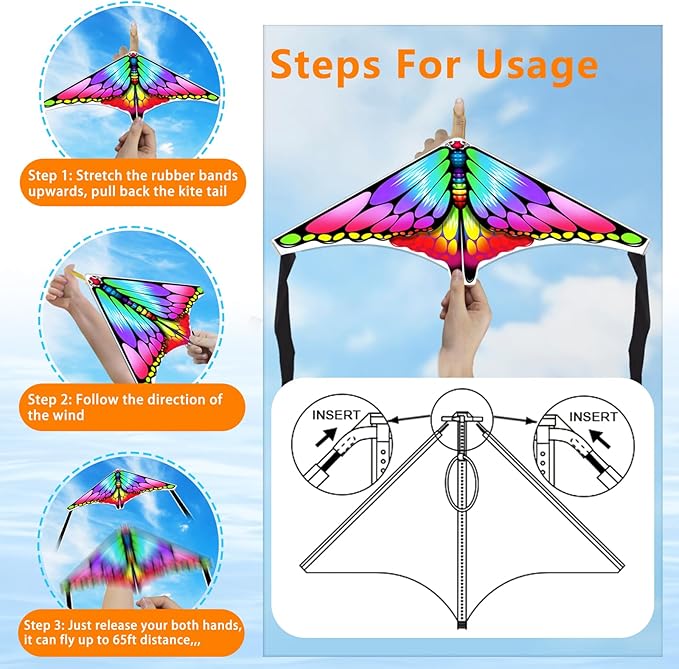 20 Pcs Flying Toys| Small Kites| Airplane Launcher Toys for Kids 3-5 6 7 8 Stocking Stuffers, Outdoor Toys Flying Kites Bulk Goodie Bags Stuffers| Party Favors for Kids 3-5 4-8 Beach Trip