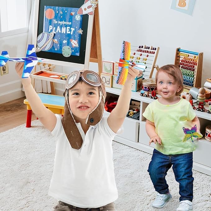 ArtCreativity Foam Flying Glider Assortment for Kids, Set of 48, Lightweight Planes with Various Designs, Individually Packed Airplanes, Fun Birthday Party Favors, Goodie Bag Fillers for Boys & Girls