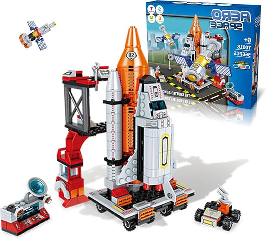 Space Rocket Stem Project Toy for Boy Age 7 8 9 10 11 12 13 Building Block for Kid Age 8-12 Science Kits for Kids Age 8-14 Christmas Birthday Gift for Boys Girls 7-13