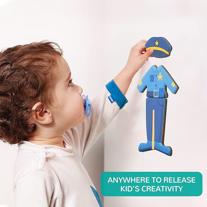 Toi Kids Magnet Toys Magnetic Jigsaw Puzzle Boxes with Game Board for Kids Ages 3-8, Preschool Tabletop Toy for Toddlers, Portable Travel Game, Dressing