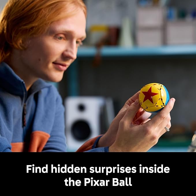 LEGO Ideas Disney Pixar Luxo Jr. - Room Decor and Building Set for Adults - Office and Desk Decor for Women and Men, Ages 18+ - Brick-Built Lamp DIY Kit - Collectible Gift Idea for Movie Fans - 21357