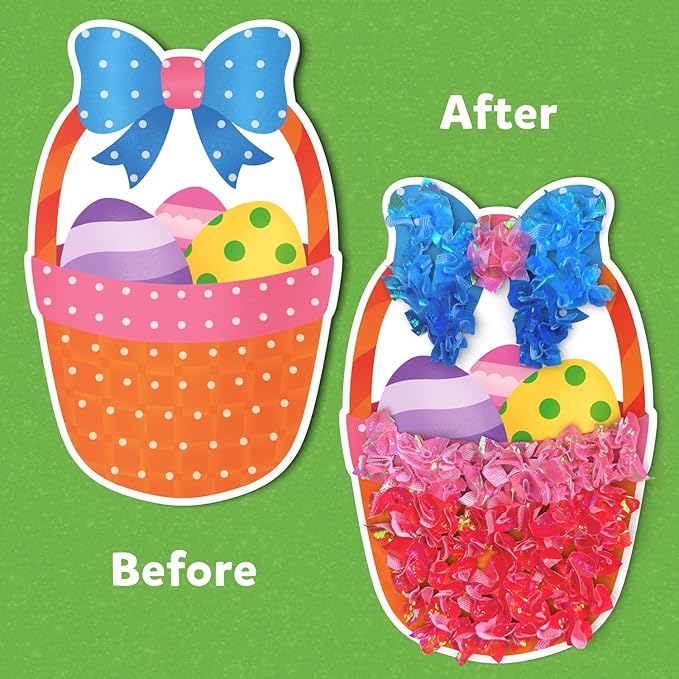 Skillmatics Poke-in Art - Easter Fun, Mess-Free for Kids, DIY Wood Craft Kits, Creative Activity, Easter Basket Stuffers, Gifts for Girls and Boys Ages 4, 5, 6, 7, 8, 9