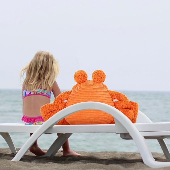 MorisMos 5 Pcs Crab Plush Stuffed Animal, 32" Large Mommy Crab with 4 Babies, Crabs Stuffed Plushies Gift for Girls Boys Kids