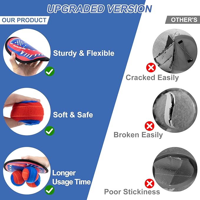 Aywewii Toss and Catch Ball Set Outdoor Beach Pool Toys for Kids Games Baseball Ball Catch Game Toddler Toys Games Gifts for 3 4 5 Year Old Boys Girls Birthday Gifts Easter Basket Stuffers