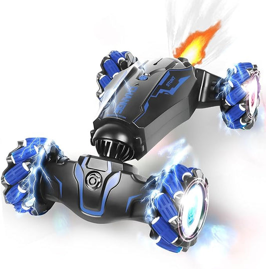 FEIMUOSI Remote Control Car - RC Car Stunt Toys Gesture Sensing RC Drift Rechargeable Transformer 360° Rotating Hand Controlled Toys Christmas Birthday Gifts for Boys Kids