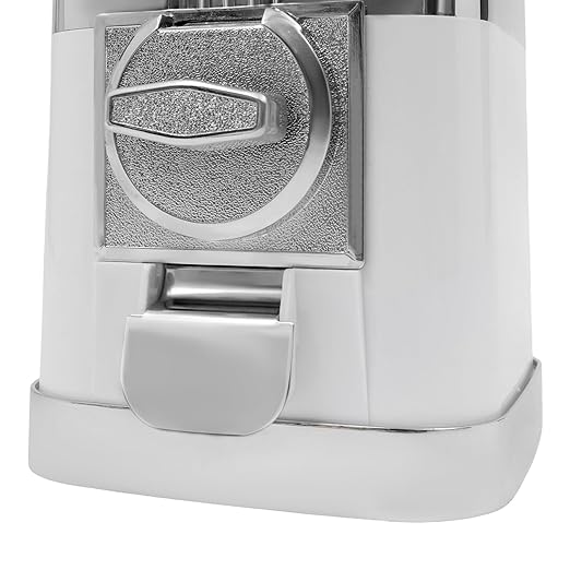 Vending Machine, 1-Dollar Twister Ball Dispenser, White Huge Load Capacity Candy Gumball Machine, Gumball Dispenser Machine for Small Capsule Toys, Pinballs