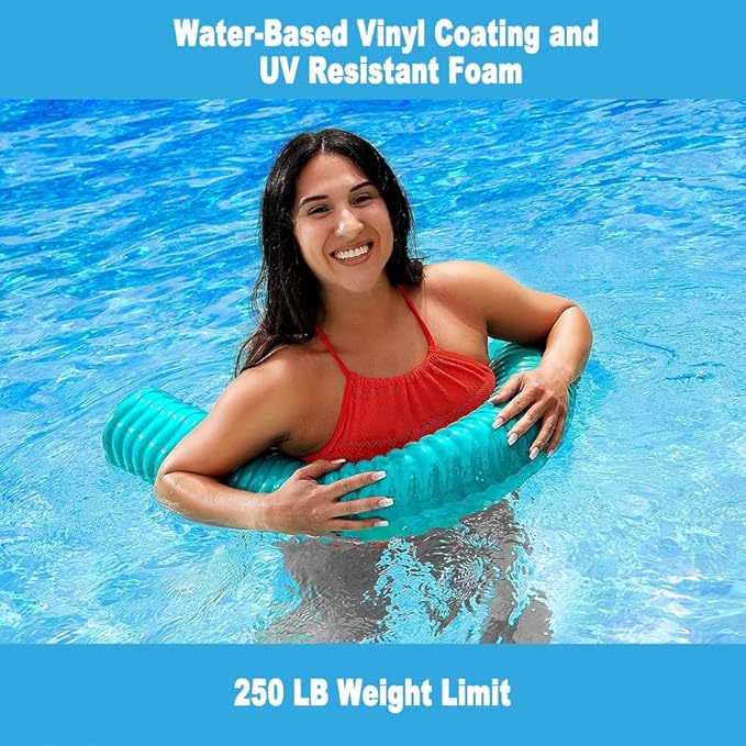 IMMERSA Jumbo Swimming Pool Noodles, Premium Soft Water-Based Vinyl Coating and UV Resistant Foam Noodles for Swimming and Floating, Lake Floats, Pool Floats for Adults and Kids.