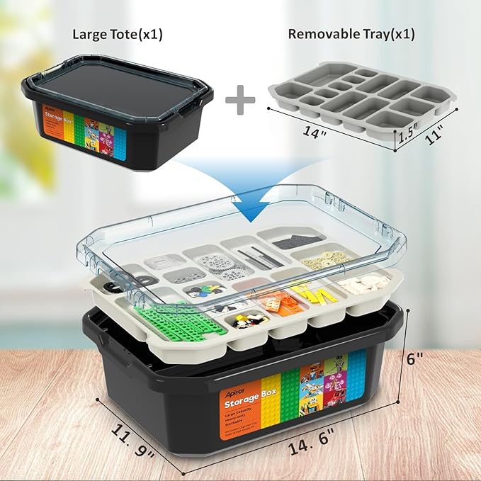 Robot J Smart Robot Building Kit with Storage Box, Programmable App RC Robot/Tank with Coding Game, Christmas Gifts for 7 8 9 10 11 12 Years Old Kids