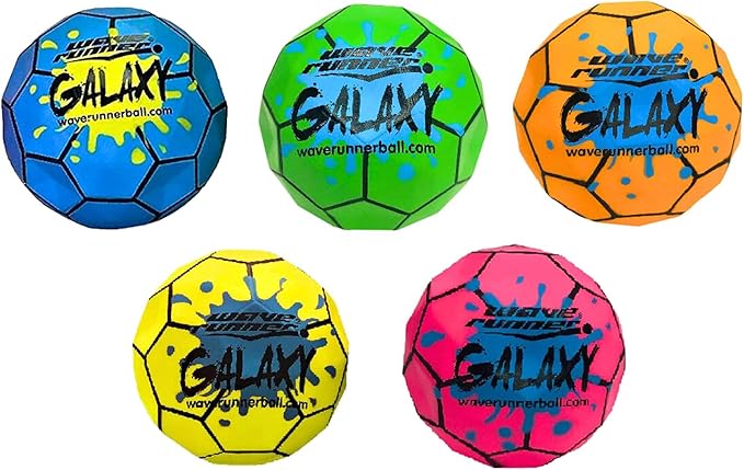 Wave Runner Galaxy Bounce Ball - Revolutionary Water Balls for Pool and Beach Fun, Ultimate Skipping and Bouncing Ball Pool Toy, Endless Summer Fun for Teens, Boys, Girls