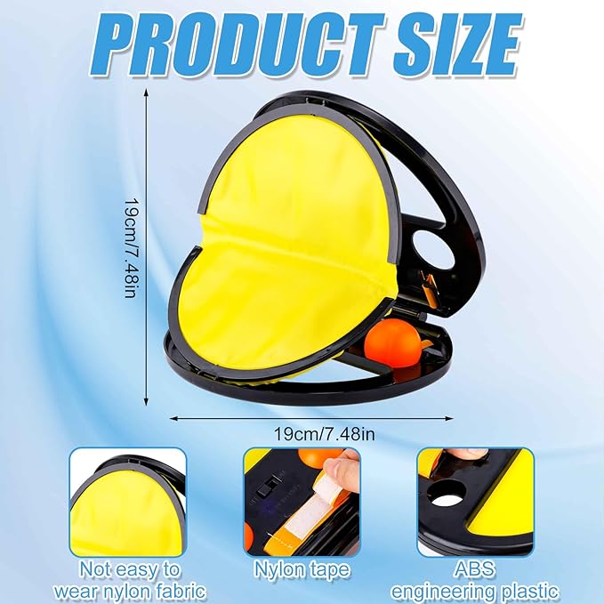 Toss and Catch Ball Set, 2pcs Nylon Cloth and Plastic Ball Claws & 4pcs Plastic Balls Squap Catch Ball Outdoor Toy Easy to Carry Outdoor Games for Kids Outdoor Yard Games Beach