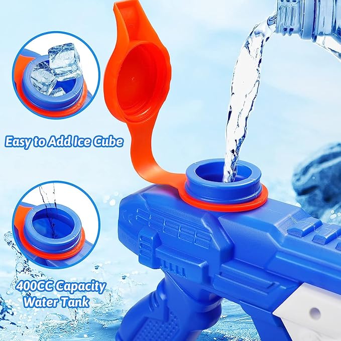 Quanquer Water Gun for Kids Adults- 8 Pack Squirt Water Guns with High Capacity Long Shooting Range - Water Super Blaster Pool Toys for Summer Swimming Beach Water Fighting for Ages 3-5 4-8 8-12