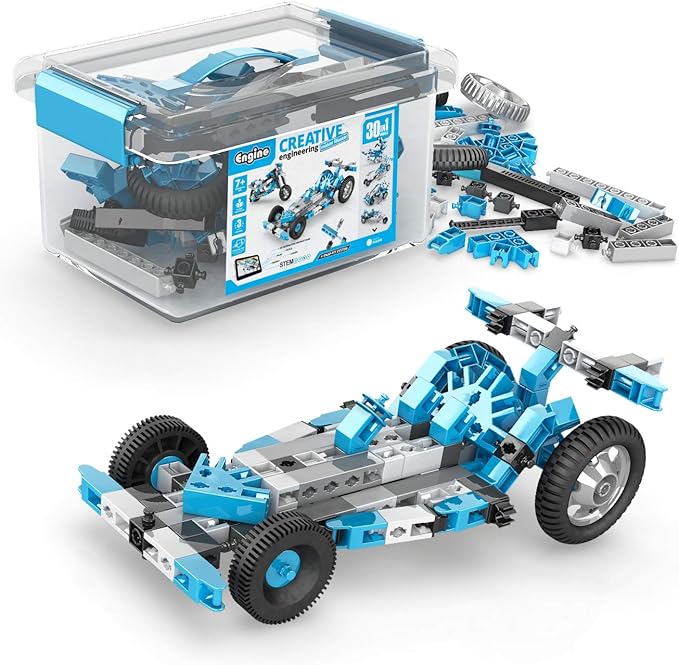 Engino Creative Engineering Stem Toys, 30 Multi Model Set, Educational Playset for Kids 7+, Construction Toys for Inventors, Gift for Boys & Girls
