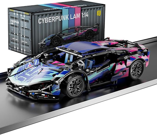 Sport Car Building Block Sets for Adults,Technical Race Car Collectible 1:14 Model Scale Engineering Toy Racing Cars Birthday for Men Boys Teens Age 8+ 8-12 12 13 14 14+