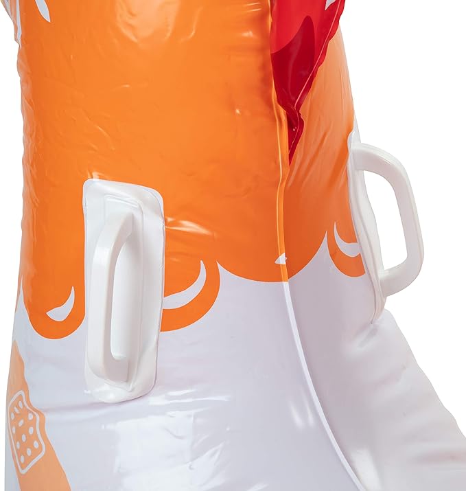 SCS Direct Chicken Fight Inflatable Pool Float Game Set - Includes 2 Giant Battle Ride-Ons - Flip Your Friends to Win- for Outdoor Swimming Party Activities Fun w/Kids Family Adults, Summer Gift