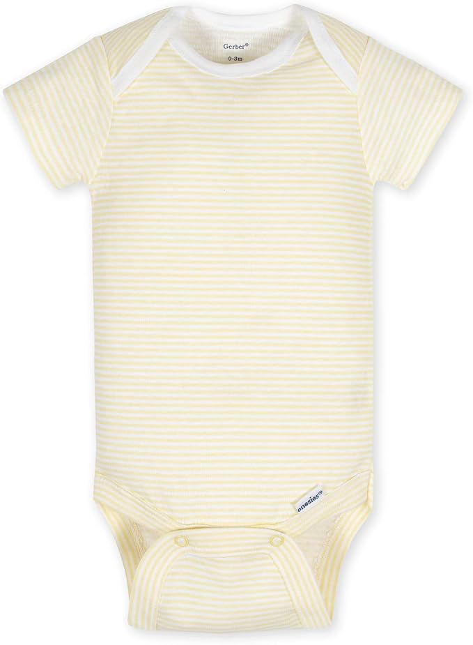 Gerber Baby Girls' 5-Pack Short Sleeve Variety Onesies Bodysuits