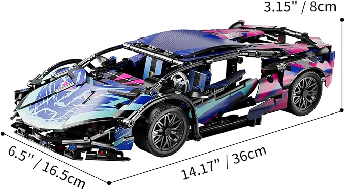 Sport Car Building Block Sets for Adults,Technical Race Car Collectible 1:14 Model Scale Engineering Toy Racing Cars Birthday for Men Boys Teens Age 8+ 8-12 12 13 14 14+
