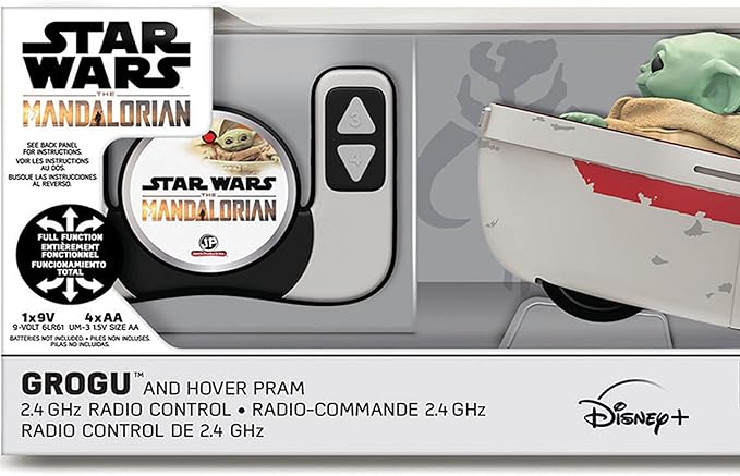 Exquisite Gaming Star Wars - The Mandalorian 9' Radio Controlled Grogu & Hover Pram, Radio Controlled R/C Vehicle, Children Ages 5 Years and Up