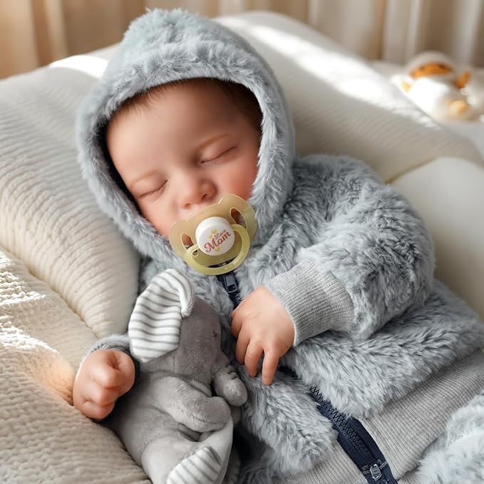 BABESIDE Lifelike Reborn Baby Dolls Boys - 17-Inch Real Baby Feeling Realistic-Newborn Baby Doll Full Body Vinyl Real Life Baby Dolls with Toy & Gift Box for Kids