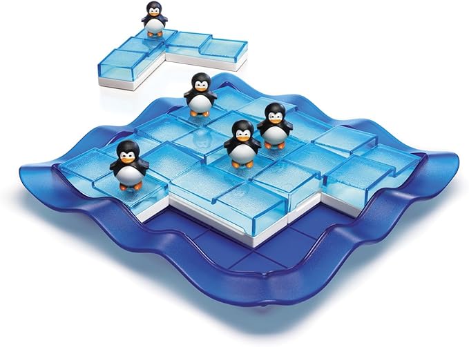 SmartGames Penguins on Ice - A Sliding Cognitive Skill-Building Puzzle Game for Ages 6 - Adult