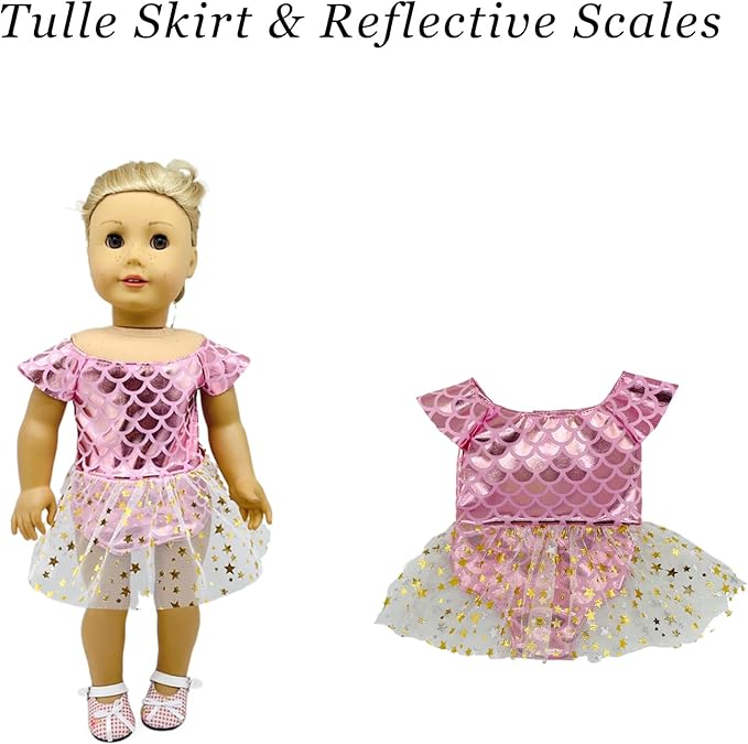 10 Sets 18 Inch Doll Clothes,Handmade Fashion Doll Girl Dress Clothes and Accessories Fits 18 Inch Doll Girl for Kids. (18 Inch-10set)
