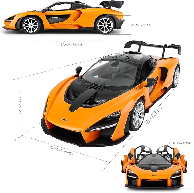 RASTAR 1/14 McLaren Senna Remote Control Car, Toy McLaren RC Car Doors Open